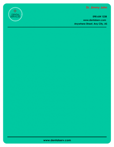 Dental Clinic Letterhead      