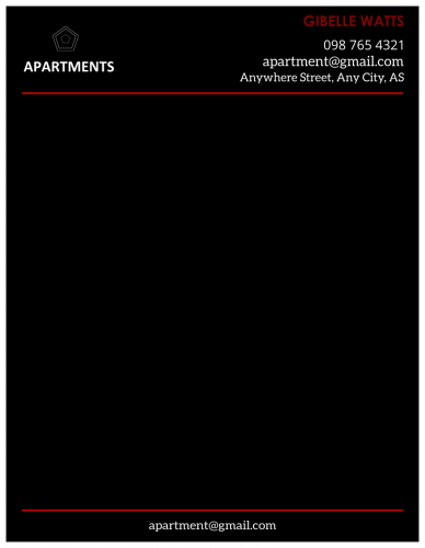 Apartment Housing Letterhead      