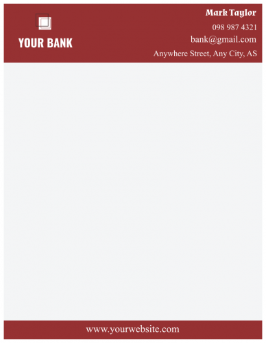 Your Bank Letterhead       