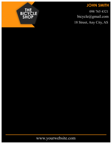 The Bicycle Shop Letterhead       