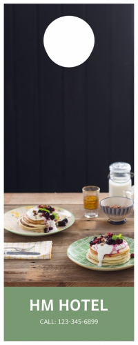 HM Restaurant Door Hanger