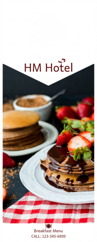 HM Cafe Menu Door Hanger 