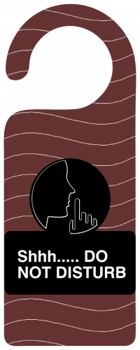 Do Not Disturb Hotel Door Hanger  