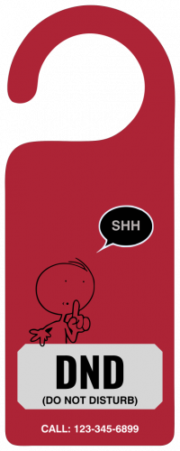 DND Beach Resort Door Hanger   