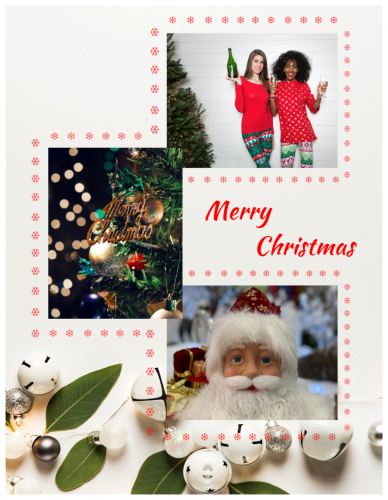 Merry Christmas Photo Collage (8.5x11)  