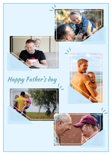 Happy Father's Day Photo Collage (5x7)   