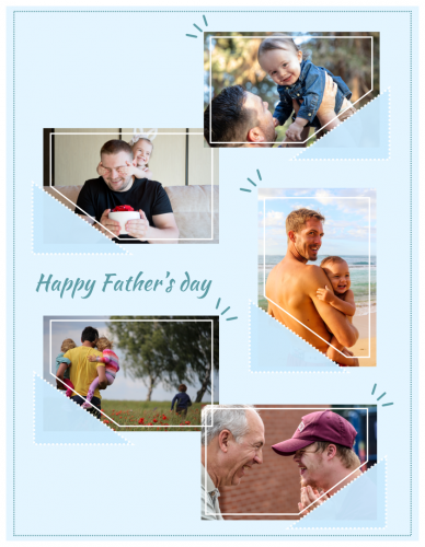 Happy Father's Day Photo Collage (8.5x11)   