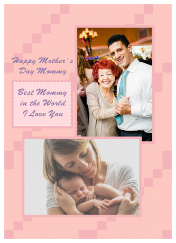 Happy Mother's Day Mommy Photo Collage (5x7)  