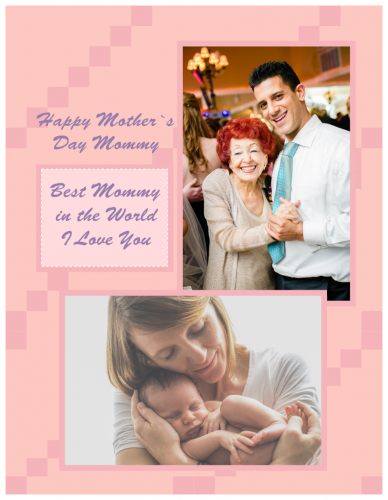Happy Mother's Day Mommy Photo Collage (8.5x11)  