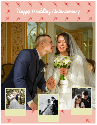 Happy  Anniversary  Photo Collage (8.5x11) 