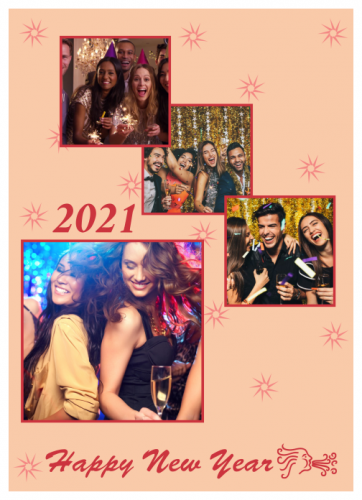 Happy New Year  Photo Collage (5x7)  