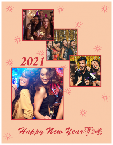 Happy New Year  Photo Collage (8.5x11)  