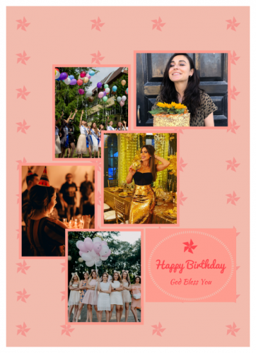 Happy Birthday  Photo Collage (5x7)   