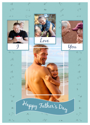I Love You Dad Photo Collage (5x7)  