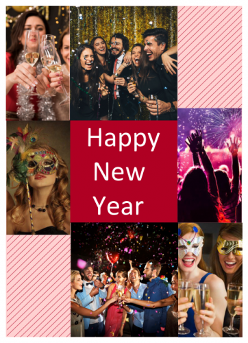 Happy New Year Photo Collage (5x7) 