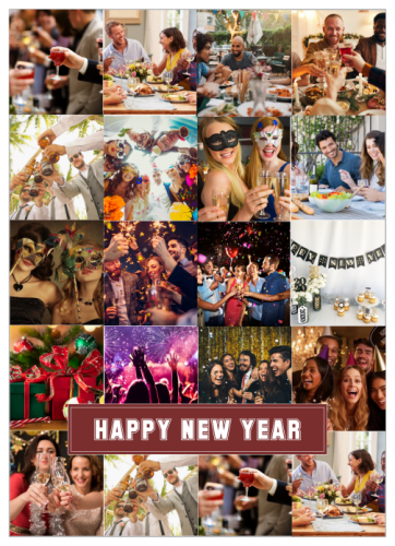 Happy New Year 2021 Photo Collage (5x7) 