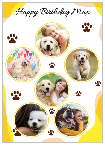 Happy Birthday Max Photo Collage (5x7)