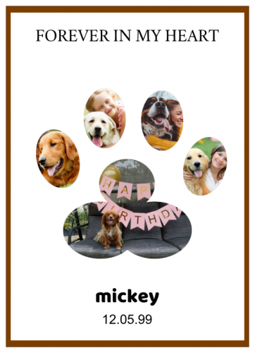 Forever In My Heart Mickey Photo Collage (5x7)