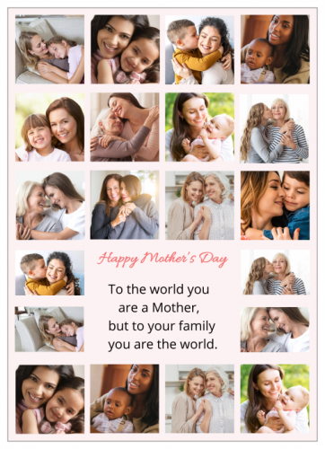 Mother's Day Photo Collage (5x7) 