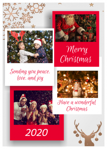 Have A Wonderful Christmas Photo Collage (5x7)