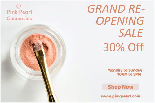Pink Pearl Cosmetics Banner