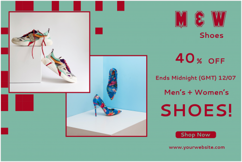M & W Shoes Banner