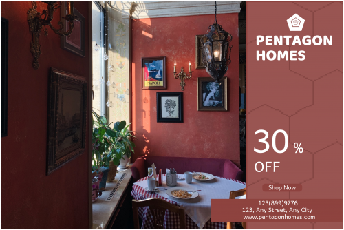 Pentagon Homes Town Banner