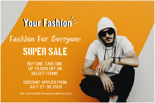 Fashion For Everyone Sale Banner
