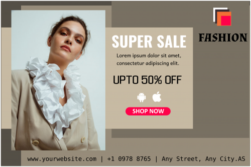 Super Sale Fashion Banner
