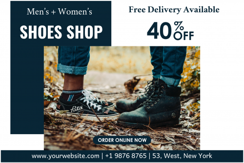 Men+Women Shoes Shop Banner