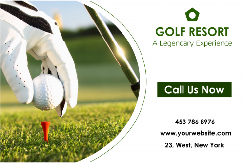 Golf Resort A Legendary Experience Banner